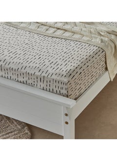 Home Box Luxot Monoleaf Printed Cotton King Fitted Sheet 180 x 200 x 33 cm  - Image 2