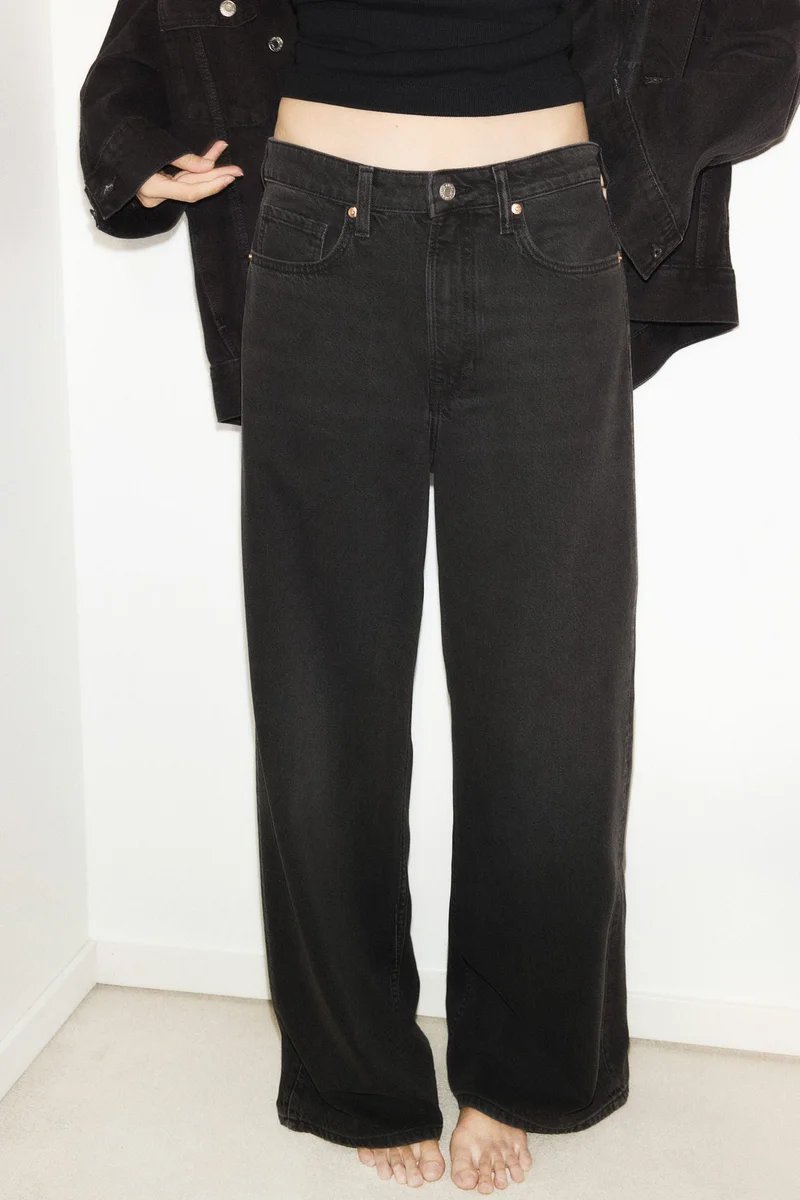 اتش اند ام Feather Soft Super Wide Ultra High Jeans