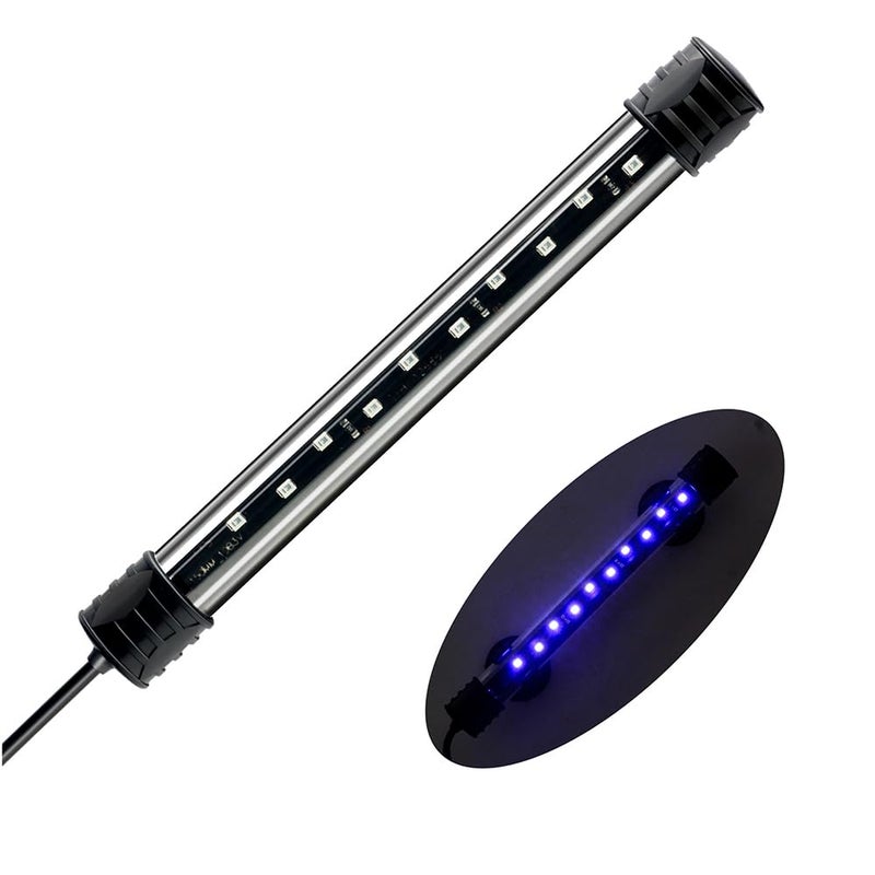 DaToo LED Aquarium Light 3 W Underwater USB Fish Tank Light Blue Submersible Aquarium Light 7in - Image 1