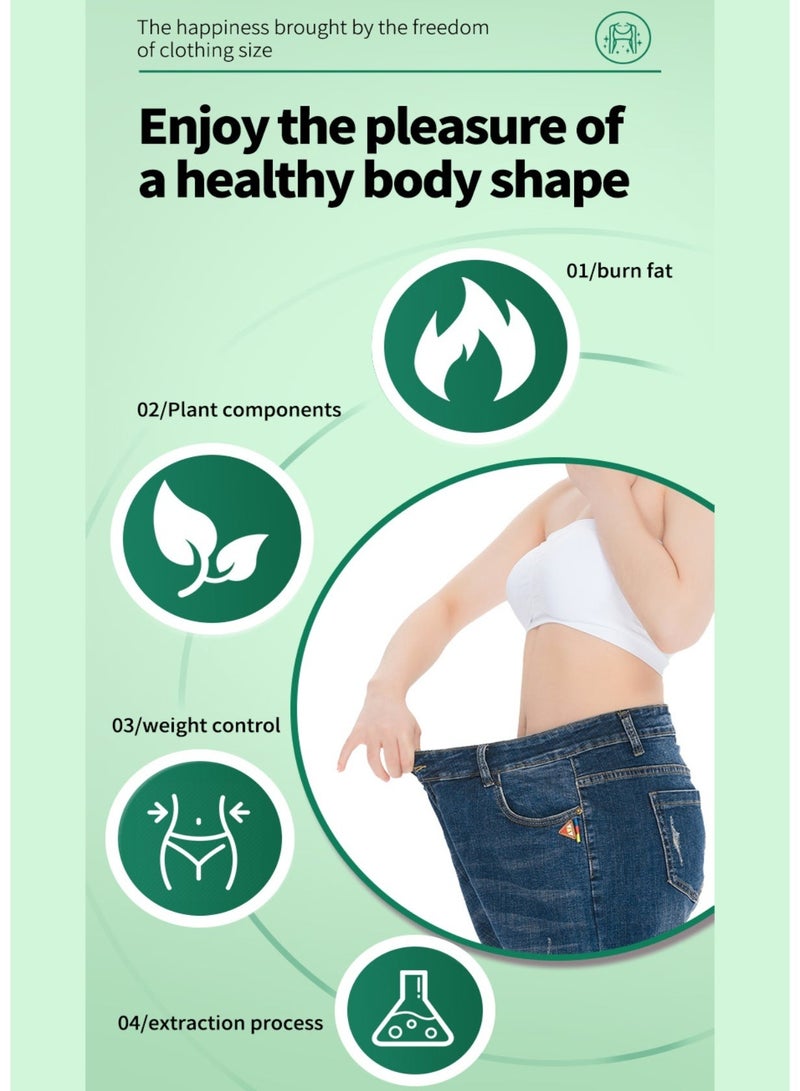 DHOP Green Tea For Weight boosts Metabolis Healthy Detox Burning Fat Slimming 60 Capsules - Image 2