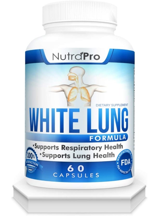 نوترا برو تنظيف الرئة والتخلص من السموم يدعم صحة الجهاز التنفسي. 60 كبسولة - Image 1