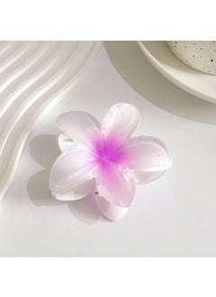 Transparent Purple Sweet Potato Flower Hair Clip Bathing Hair Accessories Simulation Across Borders Hairpin Clip-on Decorations Light purple
