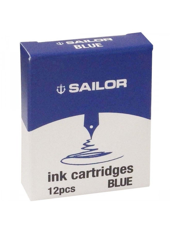 Sailor Refills Jentle Blue 12-Pack Fountain Pen Cartridge - 13-0402-140 - Image 1