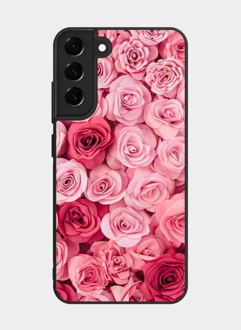 بكسلات كفر سامسونج جالكسي اس 22 بلس ورود زهرية - Image 1