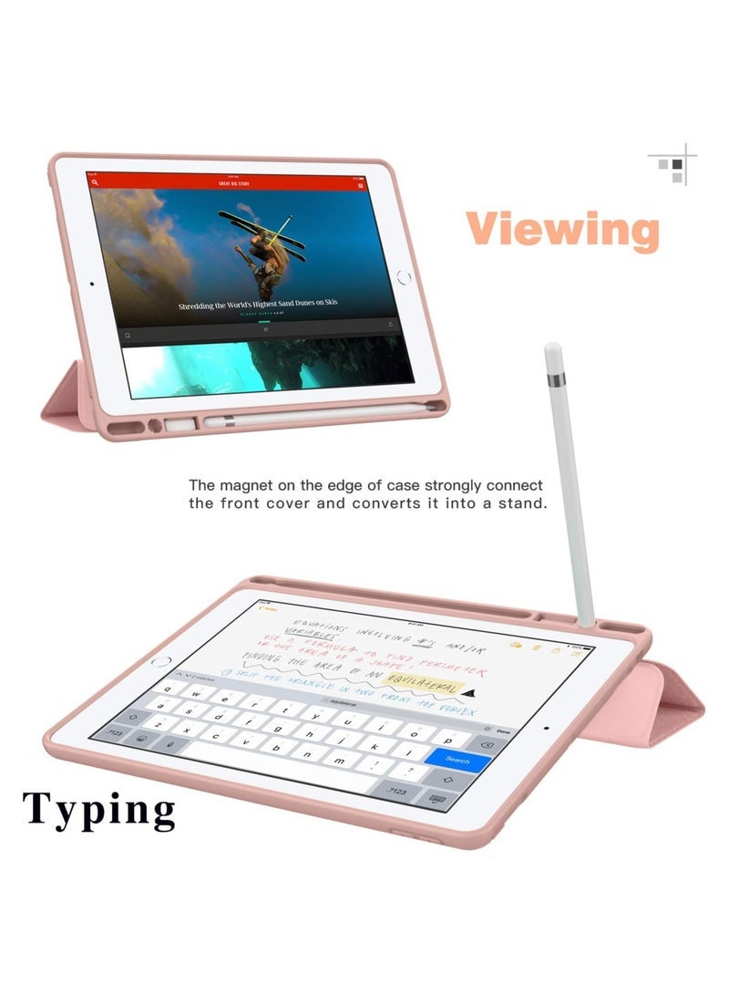 Gravity iPad 9th/8th/7th Generation case (2021/2020/2019) iPad 10.2-Inch Case with Pencil Holder [Sleep/Wake] Slim Soft TPU Back Smart Magnetic Stand Protective Cover Cases - Image 4