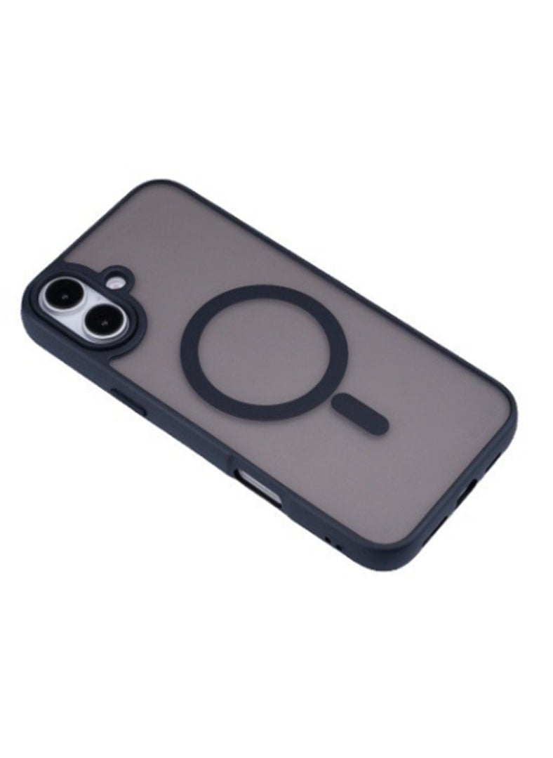 Generic - for iPhone 16 Plus 5G Case,[Compatible with Magsafe][Mil-Grade Drop Protection] Slim Shockproof Translucent Protective Phone Case foriPhone 16 Plus 5G, Black - Image 1