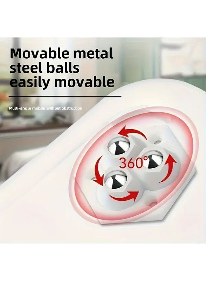 20pcs White Heavy Duty Adhesive Casters 440 Lbs Capacity Quiet Ball Bearing Wheels - Image 5