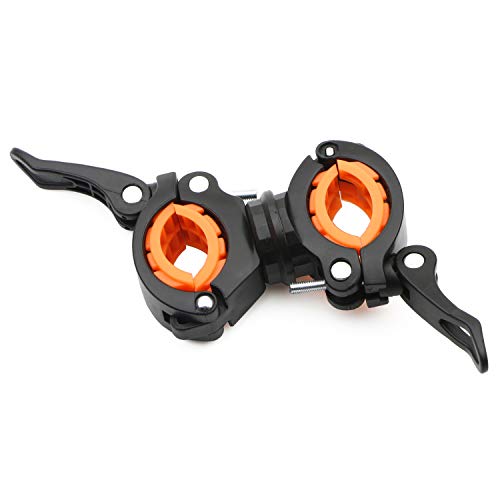 Rowiz Flashlight Holder, 360 Degree Rotation Bicycle Bike LED Light Torch Mount Clamp Clip Holder Grip Bracket, Bike Flashlight Mount, Pack of 4 - Image 4