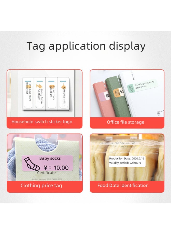 Jingchen D11 Household Adhesive Sticker Thermal Label Machine Handheld Portable Mobile Phone Bluetooth Mini Label Printer - Image 2