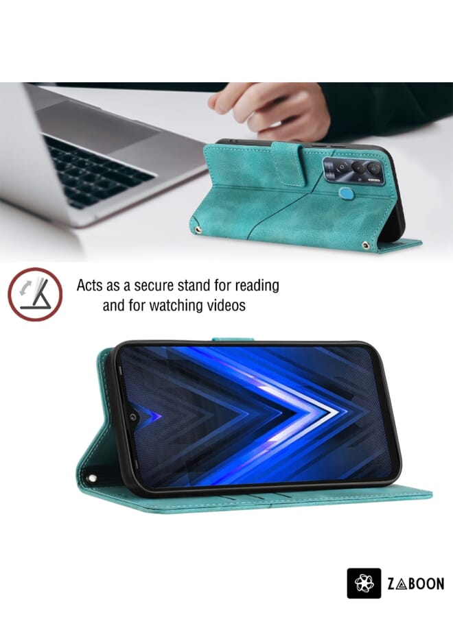 Zaboon Protective Case For Tecno Pova Neo Skin-feel Embossed Leather - Image 5