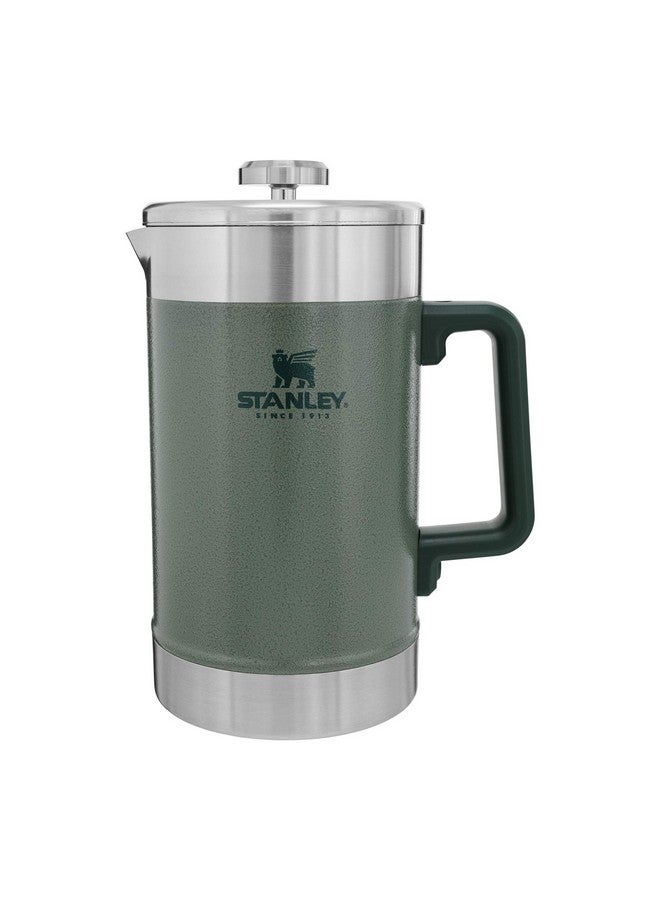 Stanley Stanley French Press 48oz with Double Vacuum Insulation, Stainless Steel Wide Mouth Coffee Press, Large Capacity, Ergonomic Handle, Dishwasher Safe, Hammertone Green  - Image 1