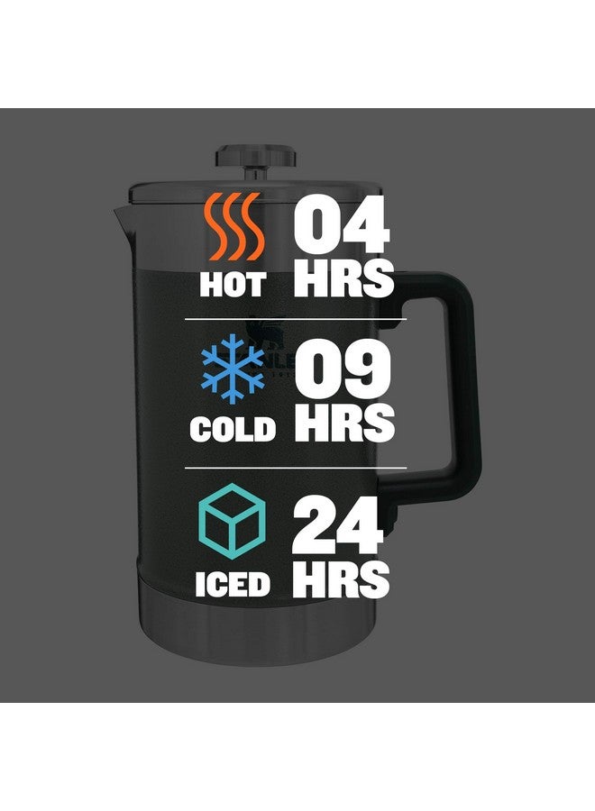 Stanley Stanley French Press 48oz with Double Vacuum Insulation, Stainless Steel Wide Mouth Coffee Press, Large Capacity, Ergonomic Handle, Dishwasher Safe, Hammertone Green  - Image 2