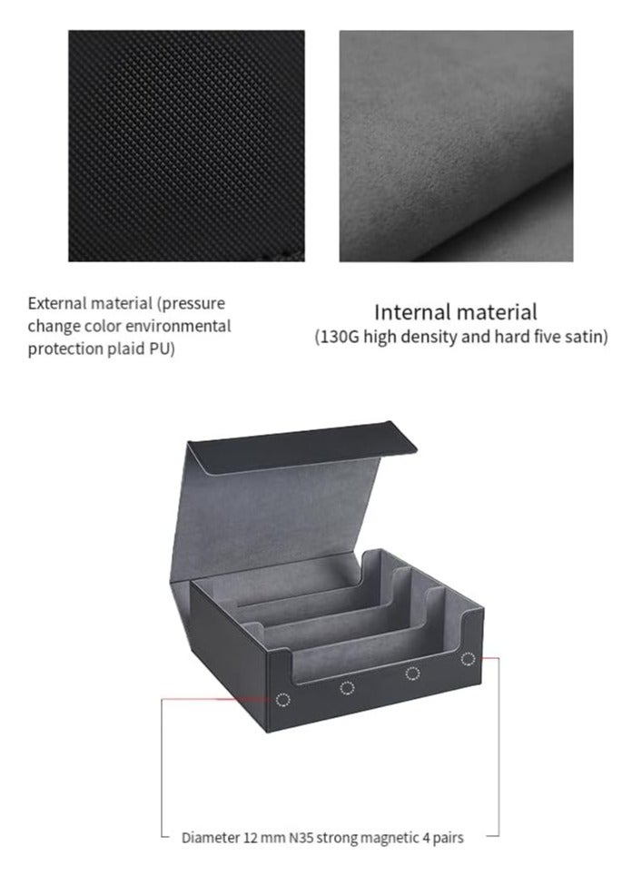 عام 1 قطعة من منظم البطاقات المغناطيسية مع حافظة بطاقات على الجانب العلوي وحافظة بطاقات اللعب. - Image 4