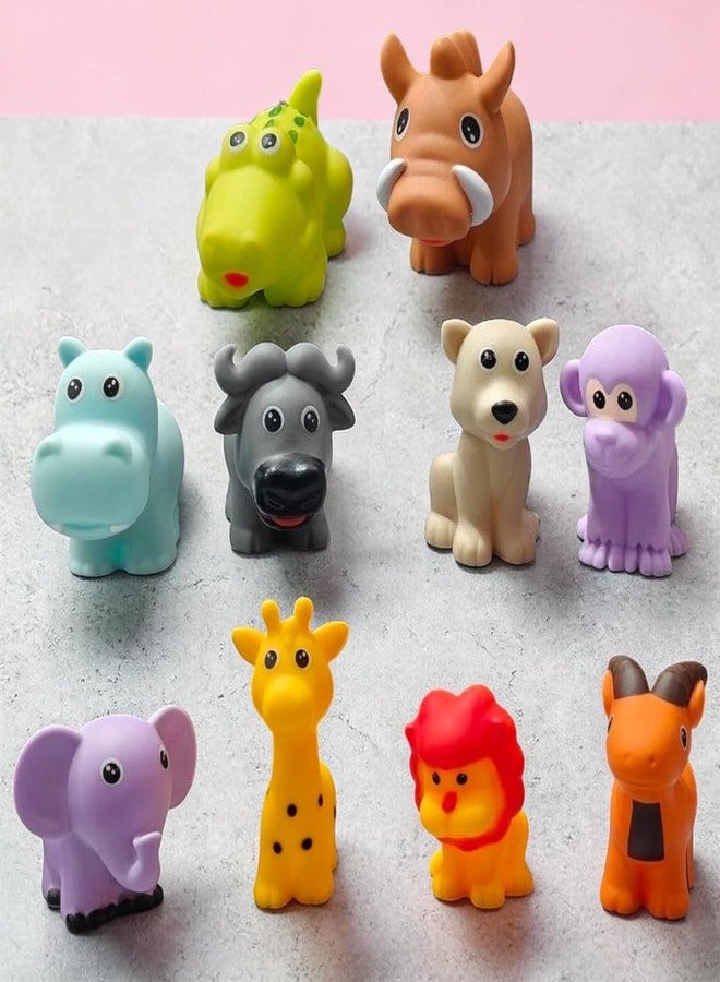 SARASI Soft Animal Squeeze Toys Set for Kids, Non-Toxic Rubber Bath Toys Set Bath Toy (Multicolor) - Image 2