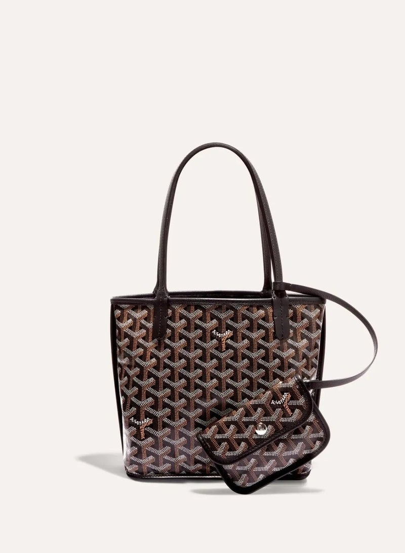 Women's Reversible Fashion Tote Handbag with Detachable Small Pouch – Stylish, Casual, and Versatile for Everyday Use - Image 1