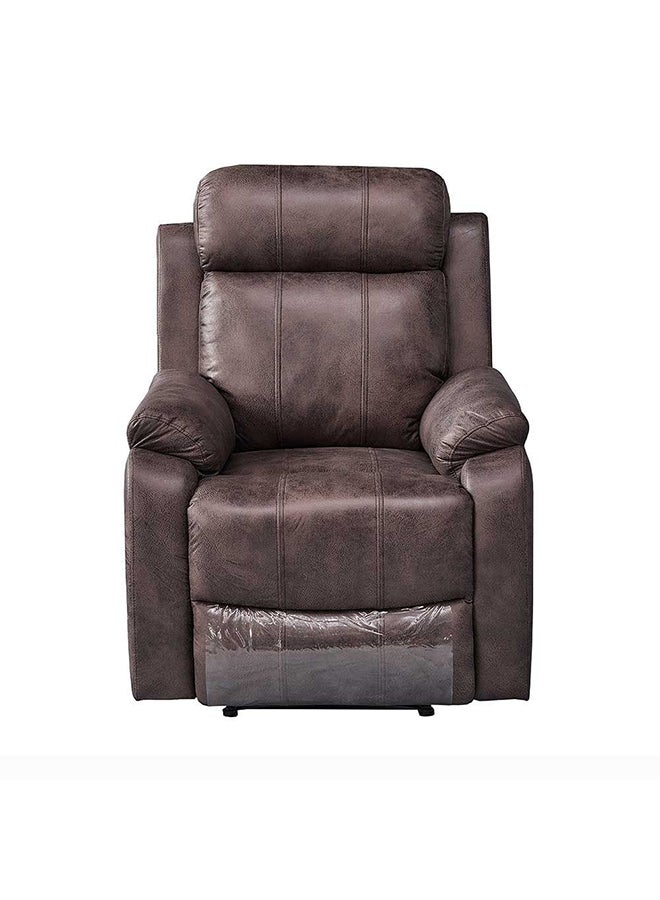 DANUBE HOME Cedar 1 Seater Power Motion Recliner Relaxing Chair Modern Design One Seat Sofas Comfortable Living Room Furniture L 82x93x104 cm Chocolate - Image 2