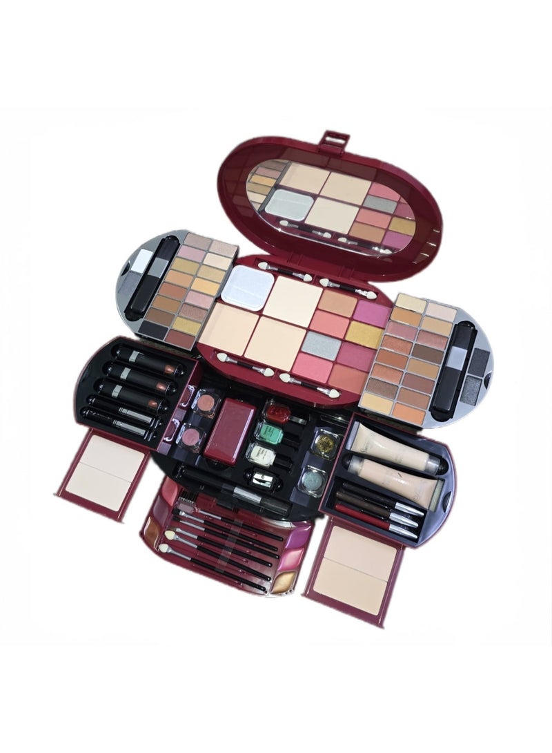 SHAMS Get a radiant look every day with this all-in-one makeup kit! Professionally designed for women, this full set has everything you need for any occasion — ideal for both beginners and makeup pros. - Image 1