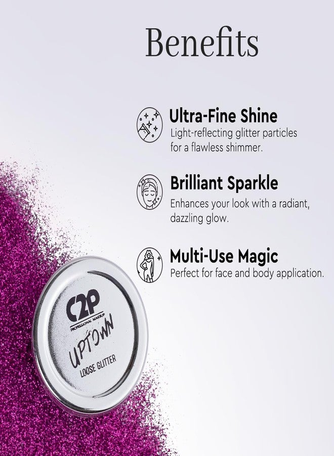C2P PROFESSIONAL MAKEUP C2P Pro Sparkle Duo Glitter and Glue Kit - Eyeshadow for Eye & Body Makeup | Waterproof, Quick-Drying for Stunning Shimmer Looks (Flirty Mause 13) - Image 5