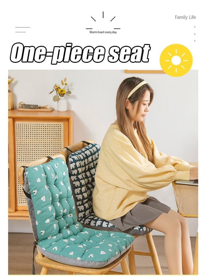 Aikenn Chair Cushion Comfortable Office Chair Seat Cushion Double-sided Stitching Cushion With Fixing Band One Seat Cushion Non Slip Seat Cushion for Back Relax Outdoor Garden Patio Cushion for Home Office Gray triangle - Image 5