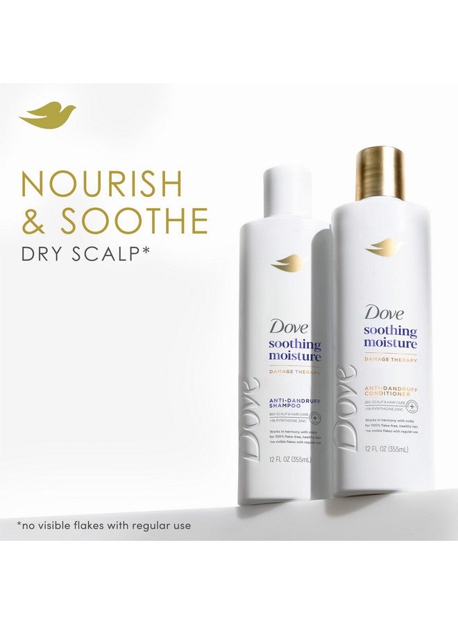 دوف شامبو دوف لعلاج تلف فروة الرأس، مرطب وملطف، عبوة من 6 قطع، لفروة الرأس المتقشرة، مع بيريثيون الزنك وزيت اللوز، 12 أونصة سائلة - Image 2