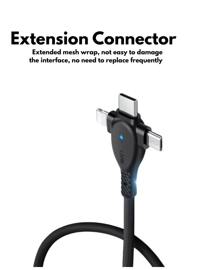 3-in-1 USB Type C Charger Wire for iPhone 15 14 Android Type-C Mobile Phone Data Cord Cables USB Micro Fast Charging Cable - Image 4