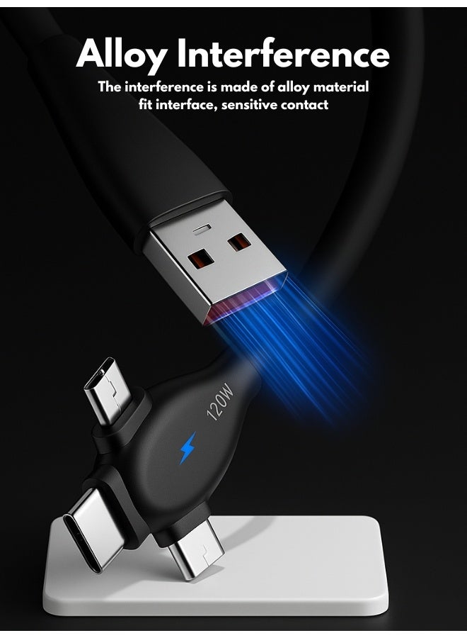 3-in-1 USB Type C Charger Wire for iPhone 15 14 Android Type-C Mobile Phone Data Cord Cables USB Micro Fast Charging Cable - Image 3