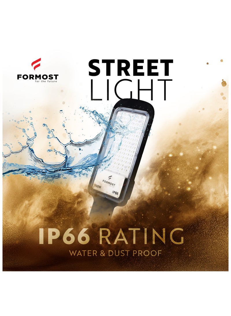 FORMOST FORMOST LED Street Light Cool White | IP66 Water Proof Outdoor Light | Slim & Compact Design | Aluminium Heat Sink | Excellent Quality Classic Power Saving | High Voltage Protection (Pack of 2, 50W)  - Image 2