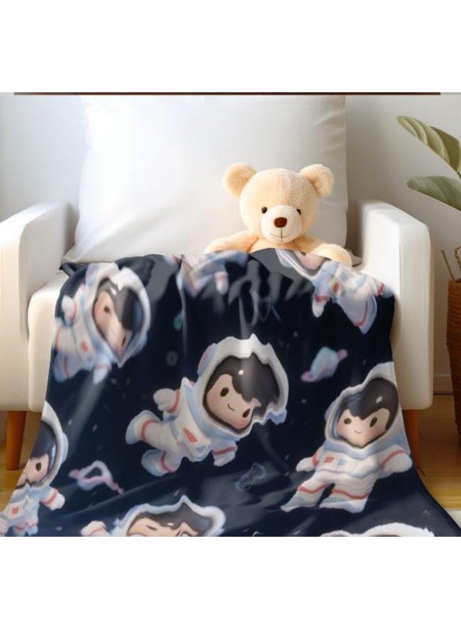 general Baby and children's cartoon flannel thin blanket (warm and comfortable, suitable for sleep, game use) 70cm*100cm - Image 1