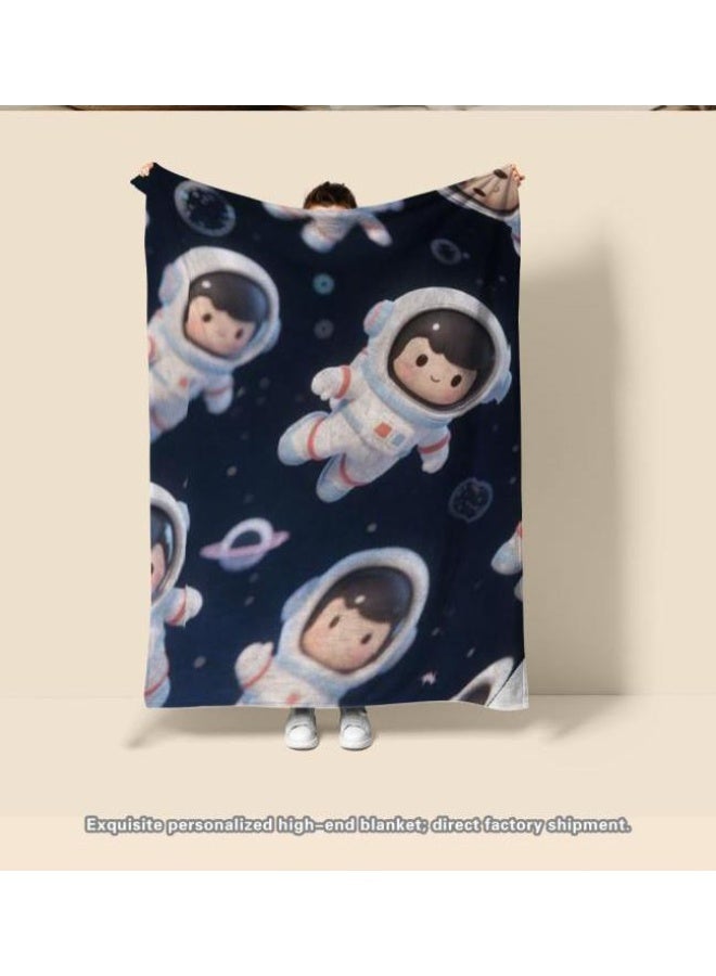 general Baby and children's cartoon flannel thin blanket (warm and comfortable, suitable for sleep, game use) 70cm*100cm - Image 2