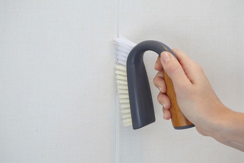 Mastrad Full Circle Grunge Buster Grout & Tile Scrub Brush, Grey - Image 2
