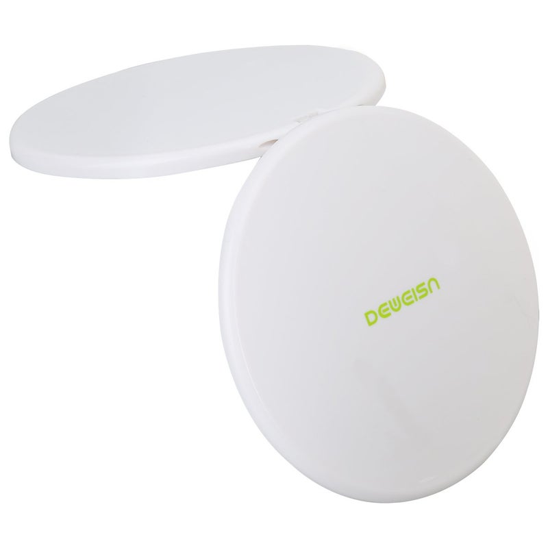 deweisn Magnifying Compact Cosmetic Mirror Elegant Compact Pocket Makeup Mirror, Handheld Travel Makeup Mirror with Powerful 10x Magnification and 1x True View Mirror for Travel or Your Purse - Image 4