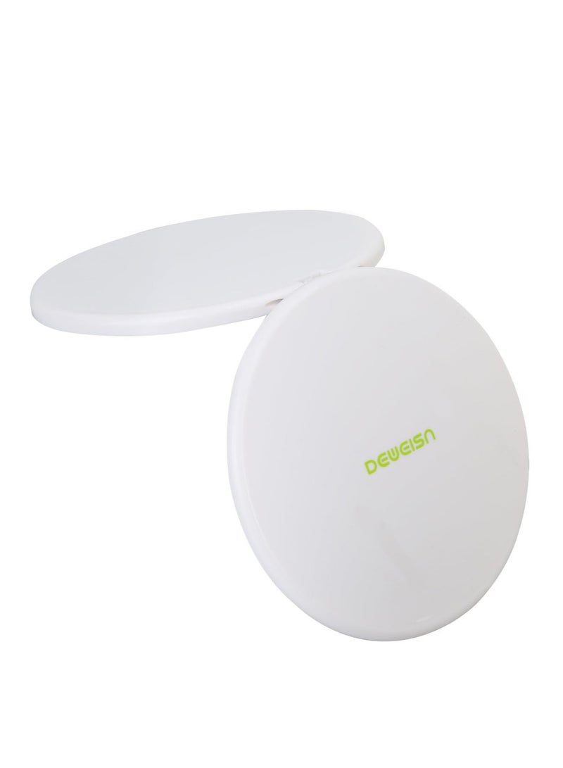 DeWEISN deweisn Magnifying Compact Cosmetic Mirror Elegant Compact Pocket Makeup Mirror, Handheld Travel Makeup Mirror with Powerful 10x Magnification and 1x True View Mirror for Travel or Your Purse  - Image 4
