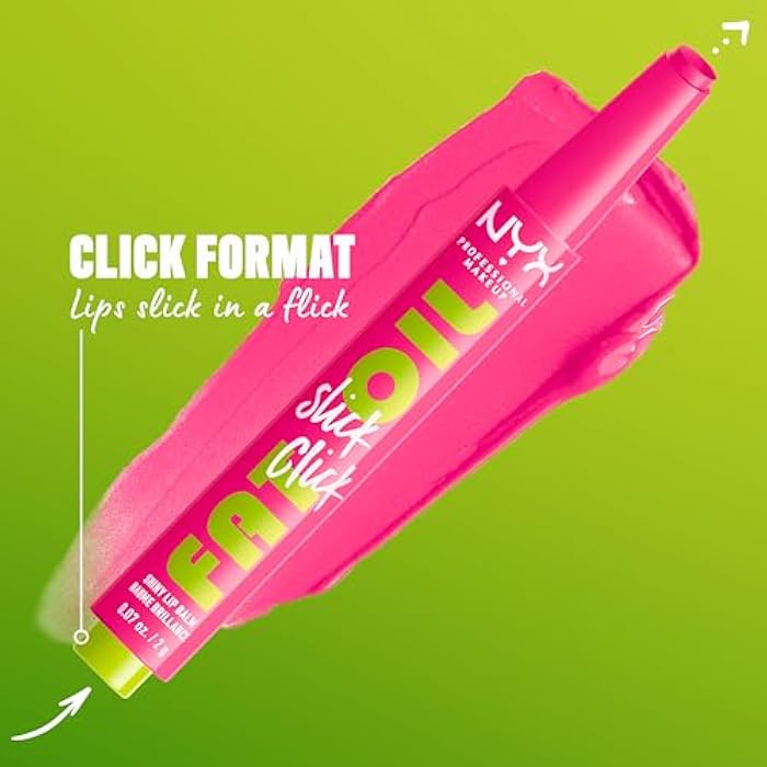 NYX PROFESSIONAL MAKEUP FAT OIL SLICK CLICK SHINY LIP BALM - THRIVING - Image 4