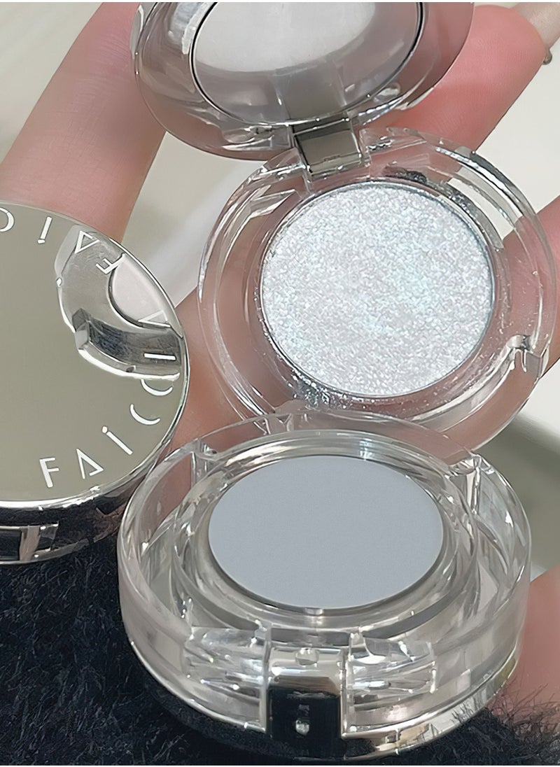 Diamond Glow Silver Highlighter – Multi-Use Shimmer for Eyes, Cheeks & Collarbone