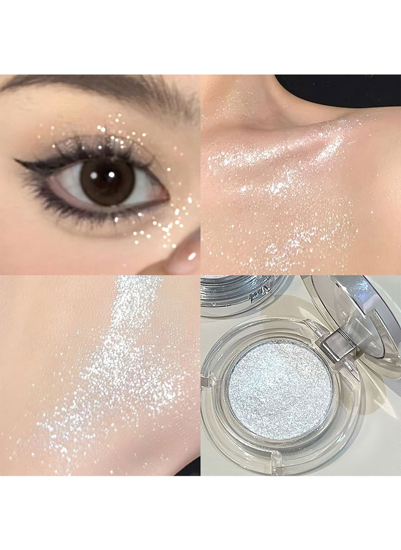 Faiccia Diamond Glow Silver Highlighter – Multi-Use Shimmer for Eyes, Cheeks & Collarbone  - Image 1