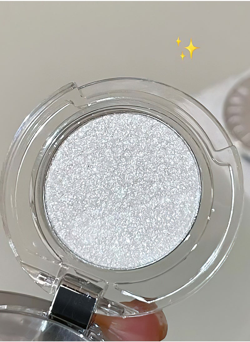 Diamond Glow Silver Highlighter – Multi-Use Shimmer for Eyes, Cheeks & Collarbone