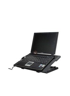 ماركة غير محددة حامل للاب توب ب2 مروحة تبريد بمنفذ USB للاب توب وماك بوك مع منفذ اضاءة LED وحامل مروحة تبريد  - Image 4