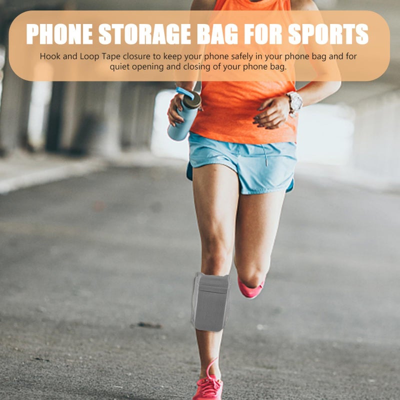 Sports Running Phone Bag Elastic Calf Pouch Lightweight Breathable Gift - Image 4