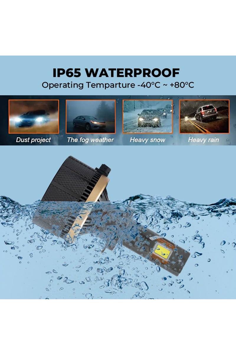 توبيز مجموعة مصابيح أمامية LED أصلية مختبرة من Toby's T220 Pro H11 بقوة 440 واط/زوج، مقاومة للماء، ألوان زاهية مع درجة حرارة 6500 كلفن - Image 3