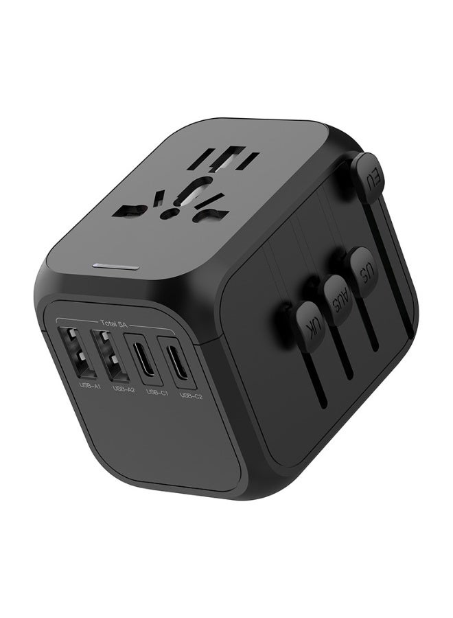 شو وو شاحن سفر متعدد الوظائف - USB مع مقبس Type C  - Image 1