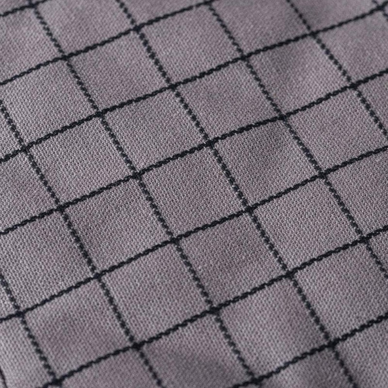 lifaith 100 Cotton Kitchen Everyday Basic Pot Holder Heat Resistant Coaster Potholder for Cooking and Baking 7 x 7Inch Set of 3 Dark Grey Plaid - Image 4