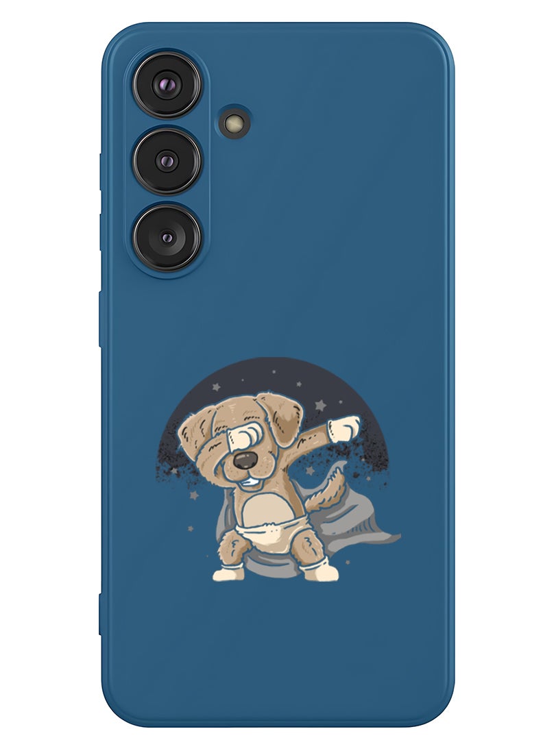 Theodor Protective Slim Fit Case Liquid Silicone Cover with Full Body Protection Anti-Scratch Shockproof Case For Samsung Galaxy S25 (Blue) - dab dog - Image 1
