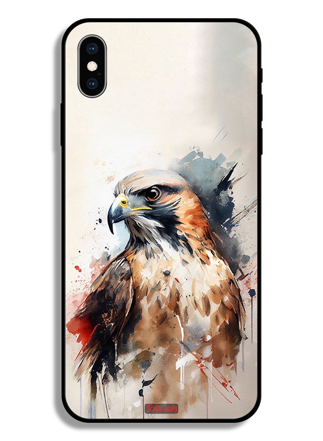 Tolwak Apple iPhone XS Max Protective Case Eagle Abstract Art - Image 2