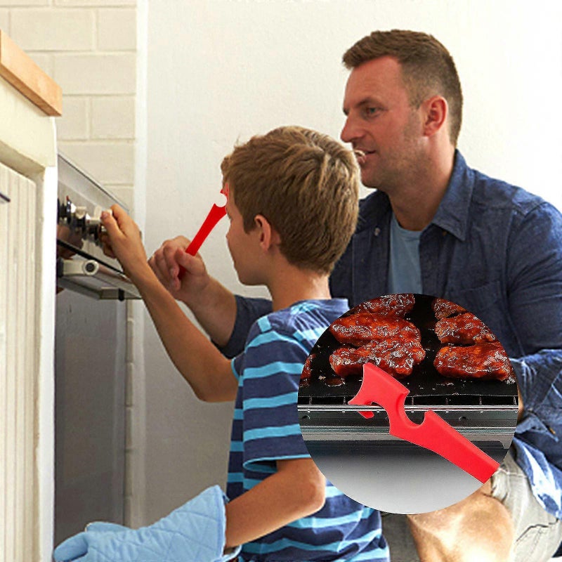 Silicone Oven Pusher Tool With Longer Handle, Ideal For Kitchen Oven, Toaster Oven, Air Fryer - Image 4