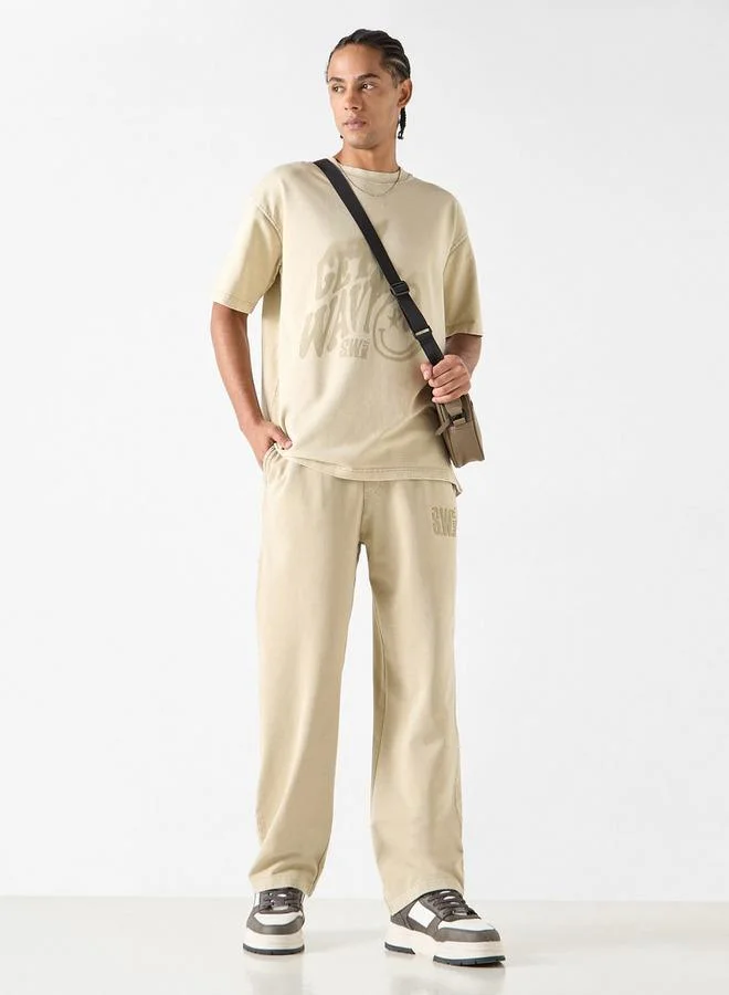 SP Characters SmileyWorld Detail Relaxed Fit Flexi Waist Pants with Drawstring Closure