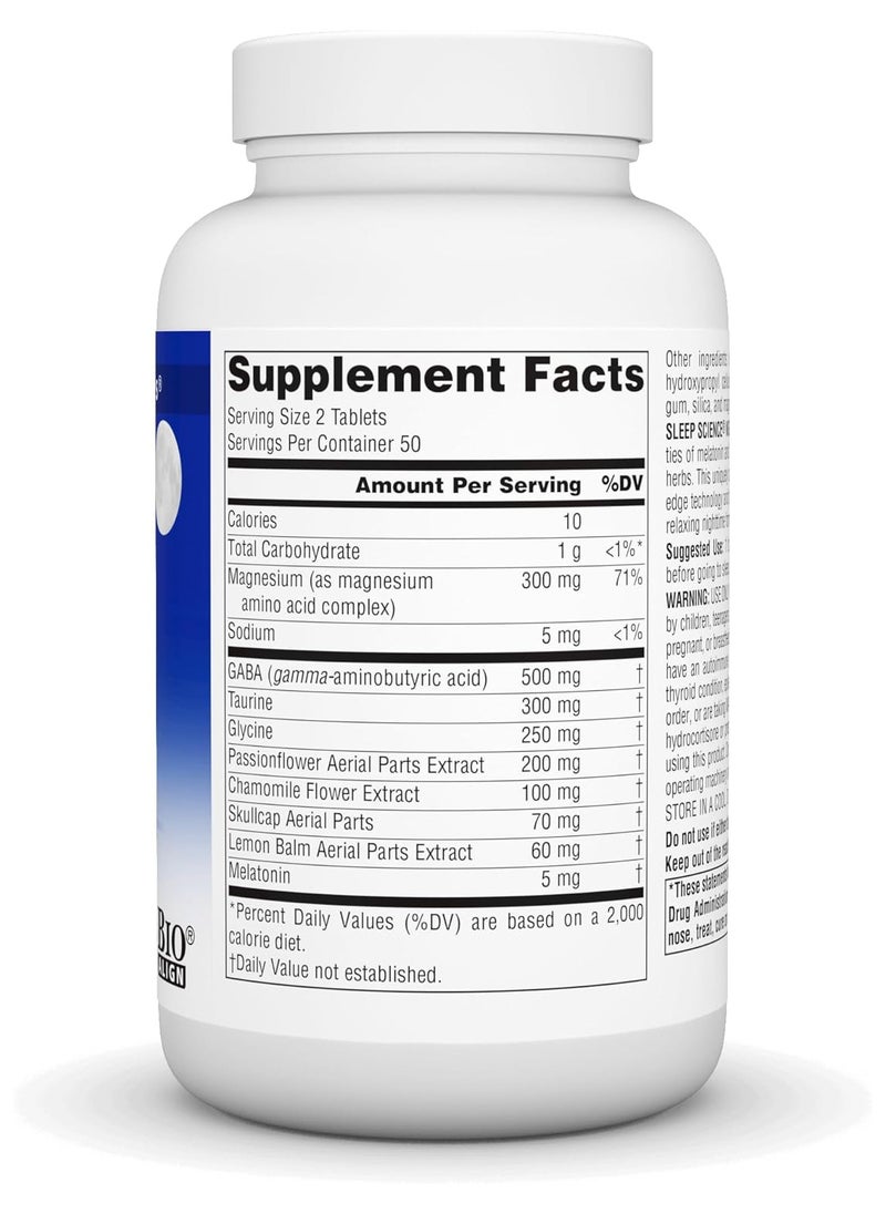 SOURCE NATURALS - Source Naturals Sleep Science NightRest with Melatonin 100 TABLETS - Image 1