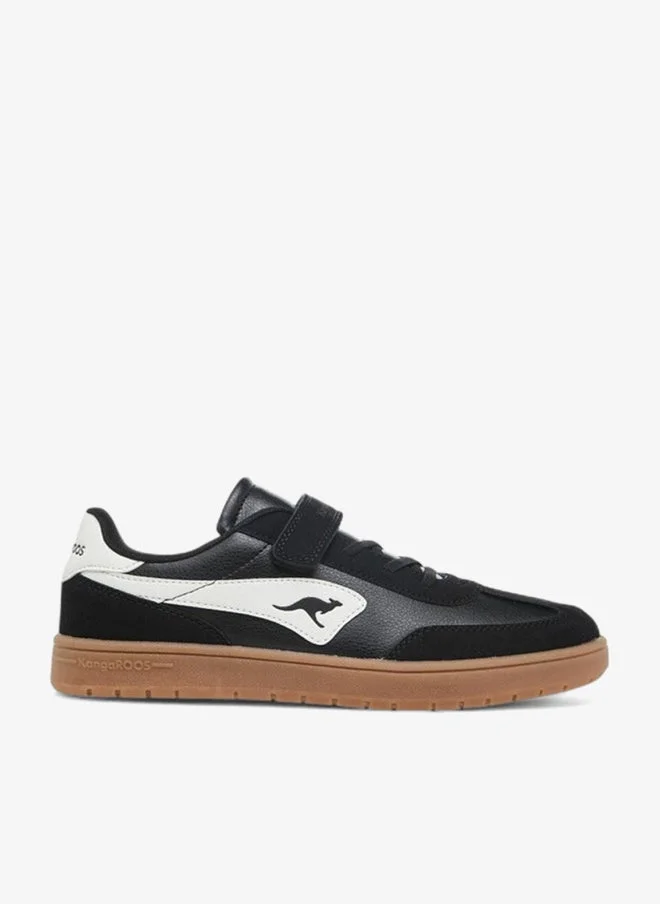 kangaROOS Women's Panelled Sneakers with Hook and Loop Closure