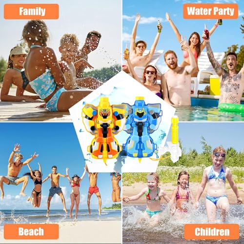 Storio Holi Pichkari Water Gun Toy for Kids with Uoto 30Ft Range | High Pressure Summer Custom Adjustable Shoulder Strap | Ideal Outdoor Toy for Pool & Beach Fun - Image 2