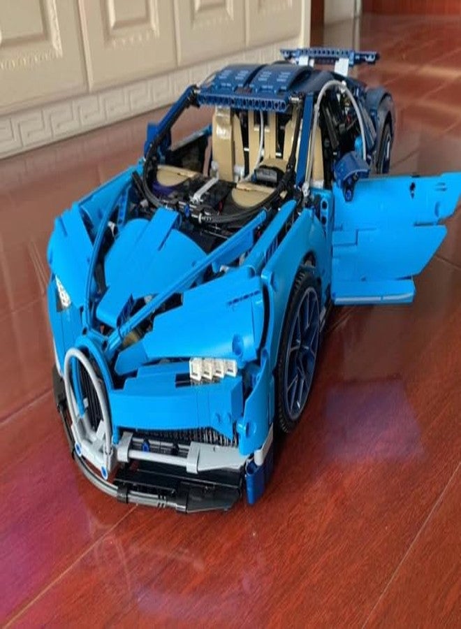 Toynagar 1:14 Scale Technic Blue Bugattee Car Model | 1280+ Pieces Sports Car Building Block Kit | Great for Car Enthusiasts and Builders | Sports Car Building Block | Ideal for Gifting - Image 2