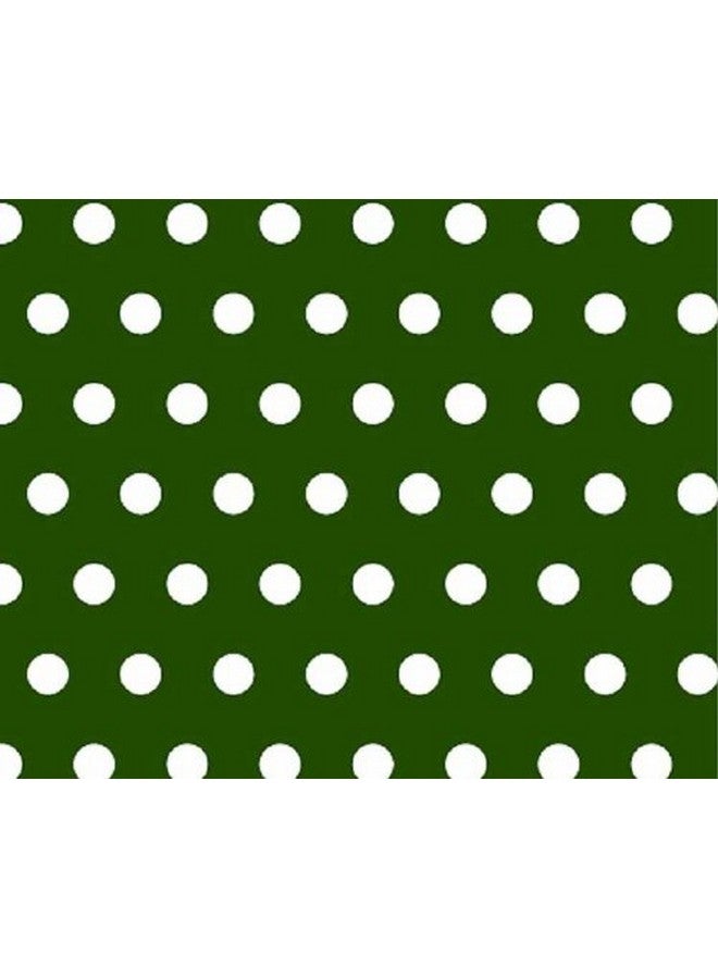 SHEETWORLD.COM SheetWorld 100% Cotton Percale Extra Deep Fitted Portable Mini Crib Sheet 24 x 38 x 5.5, Polka Dots Hunter Green, Made in USA - Image 2